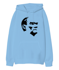 Atatürk Oversize Unisex Kapüşonlu Sweatshirt - Tisho