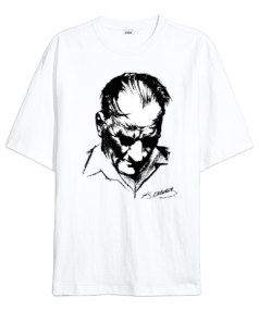 atatürk oversize unisex t-shirt Oversize Unisex Tişört - Tisho