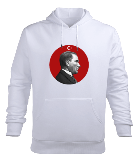 Atatürk P1 Erkek Kapüşonlu Hoodie Sweatshirt - Tisho