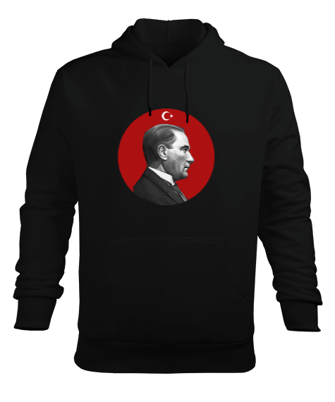 Tisho - Atatürk P1 Erkek Kapüşonlu Hoodie Sweatshirt