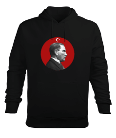 Atatürk P1 Erkek Kapüşonlu Hoodie Sweatshirt - Tisho