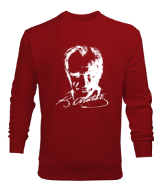 Tisho - Atatürk portresi ve imazası Erkek Sweatshirt