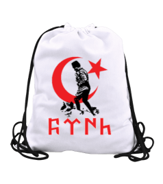 Atatürk resimli Büzgülü Spor Çanta - Tisho