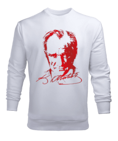 Atatürk resimli sweatişört Erkek Sweatshirt - Tisho