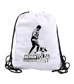 ATATÜRK RESMİ BASKILI Büzgülü Spor Çanta - Tisho