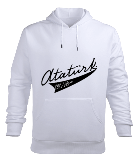 Tisho - Atatürk shirt Erkek Kapüşonlu Hoodie Sweatshirt