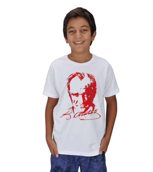 Tisho - Atatürk Silüet ve İmza Çocuk Unisex