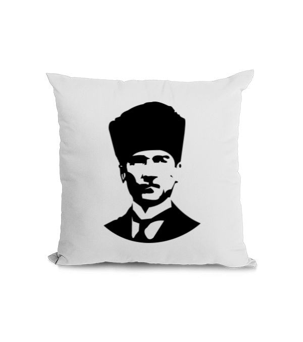 Tisho - Atatürk siluetli Kare Yastık