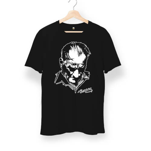 Atatürk Silüetli Unisex Kısa Kol Tişört - Tisho