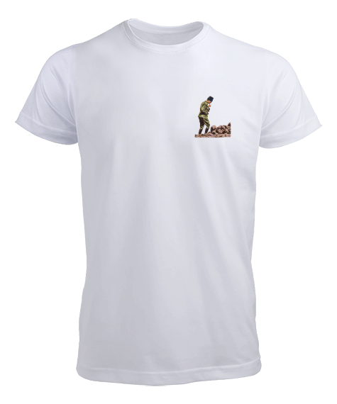 Atatürk T shirts Beyaz Erkek Tişört - Tisho