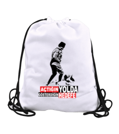 Atatürk Tasarım Büzgülü Spor Çanta - Tisho