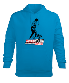 Atatürk tasarımlı Erkek Kapüşonlu Hoodie Sweatshirt - Tisho