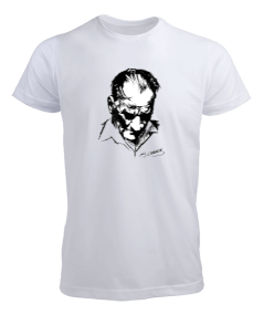 Atatürk Tasarımlı Erkek Tişört - Thumbnail