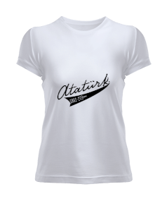 Atatürk Tasarımlı Kadın Tişört - Tisho