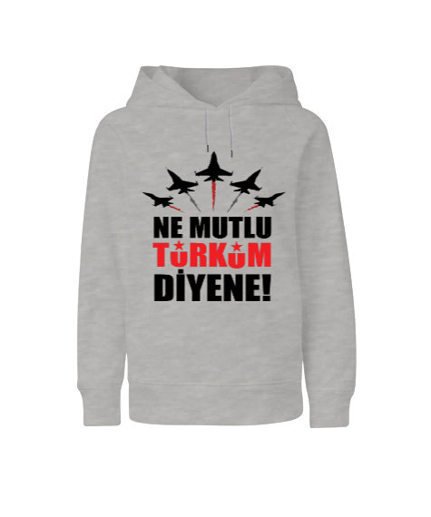 Tisho - Atatürk temalı erkek Çocuk Unisex Hoodie Kapüşonlu