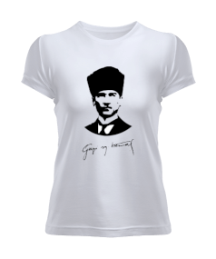 Atatürk temalı Kadın Tişört - Tisho