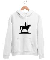 Atatürk Türk ve Türkçülük Özel Tasarım Beyaz Unisex Kapşonlu Sweatshirt - Tisho