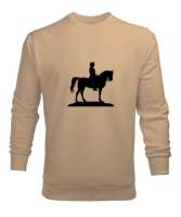 Atatürk Türk ve Türkçülük Özel Tasarım Camel Erkek Sweatshirt - Tisho