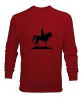 Atatürk Türk ve Türkçülük Özel Tasarım Kırmızı Erkek Sweatshirt - Tisho