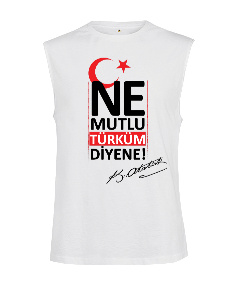 Tisho - Atatürk Türkiye Kesik Kol Unisex Tişört