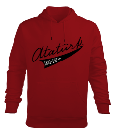 Atatürk yazılı Erkek Kapüşonlu Hoodie Sweatshirt - Tisho