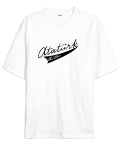 Atatürk Yazılı Oversize Unisex Tişört - Tisho