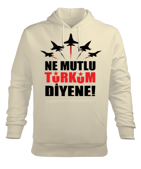 Tisho - ATATÜRKİYE Erkek Kapüşonlu Hoodie Sweatshirt