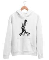 Atatürk,Türkiye. Beyaz Unisex Kapşonlu Sweatshirt - Tisho