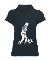 Atatürk,Türkiye. Füme Kadın Polo Yaka Tişört - Tisho