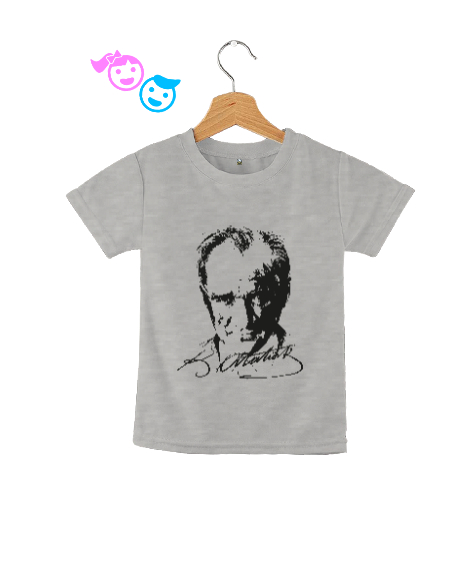 Tisho - Atatürk,Türkiye. Gri Çocuk Unisex