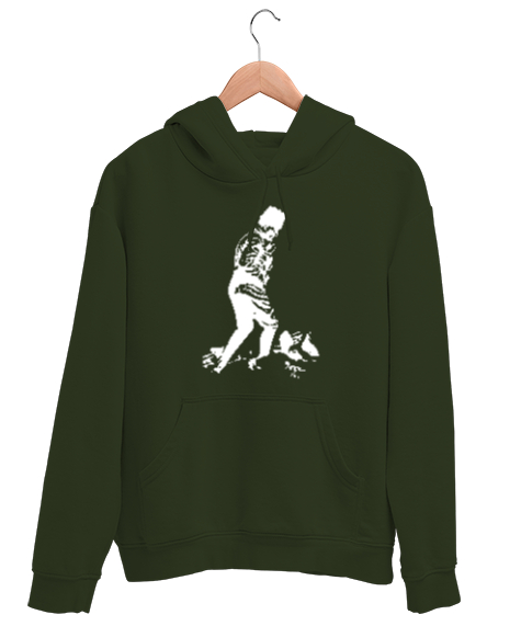 Tisho - Atatürk,Türkiye. Haki Yeşili Unisex Kapşonlu Sweatshirt