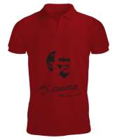 Atatürk,Türkiye. Kırmızı Erkek Kısa Kol Polo Yaka - Tisho