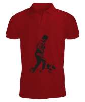 Atatürk,Türkiye. Kırmızı Erkek Kısa Kol Polo Yaka - Tisho