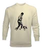 Atatürk,Türkiye. Krem Erkek Sweatshirt - Tisho