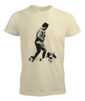 Atatürk,Türkiye. Krem Erkek Tişört - Tisho