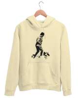 Atatürk,Türkiye. Krem Unisex Kapşonlu Sweatshirt - Tisho