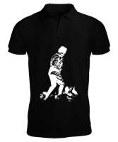 Atatürk,Türkiye. Siyah Erkek Kısa Kol Polo Yaka - Tisho