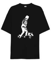 Atatürk,Türkiye. Siyah Oversize Unisex Tişört - Tisho