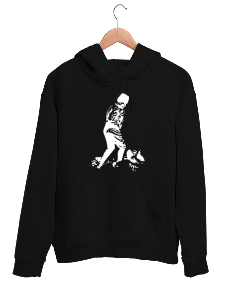 Tisho - Atatürk,Türkiye. Siyah Unisex Kapşonlu Sweatshirt