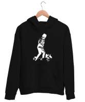 Atatürk,Türkiye. Siyah Unisex Kapşonlu Sweatshirt - Tisho