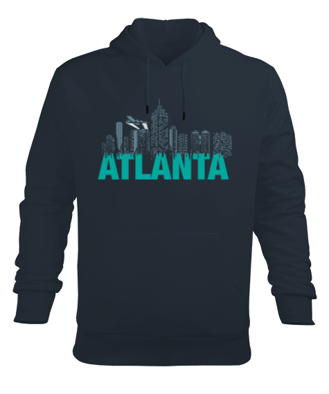 Tisho - Atlanta Erkek Kapüşonlu Hoodie Sweatshirt