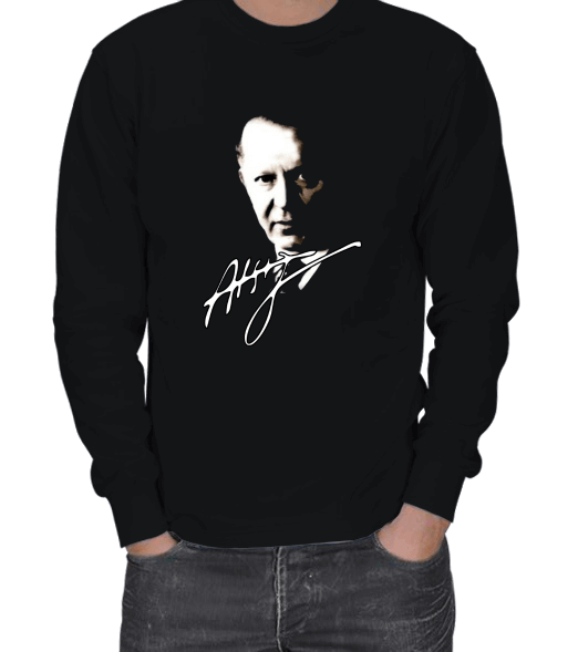 Tisho - ATSIZ SİLÜT VE İMZA ERKEK SWEATSHIRT