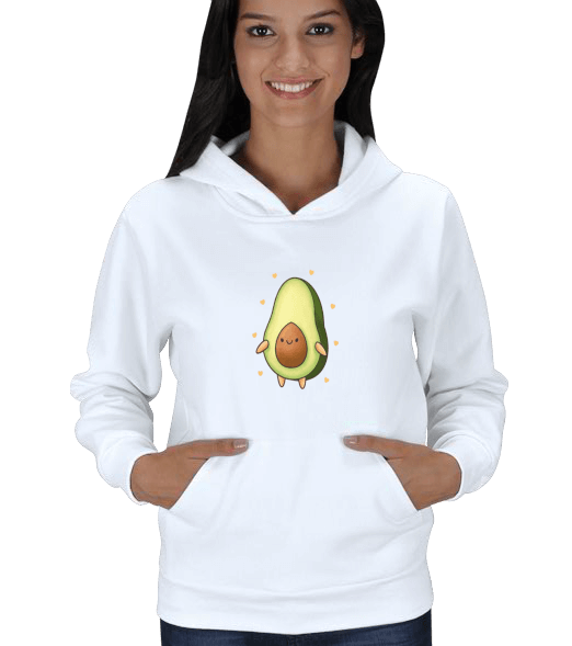 Tisho - Avokado Sweatshirt Kadın Kapüşonlu Kadın Kapşonlu