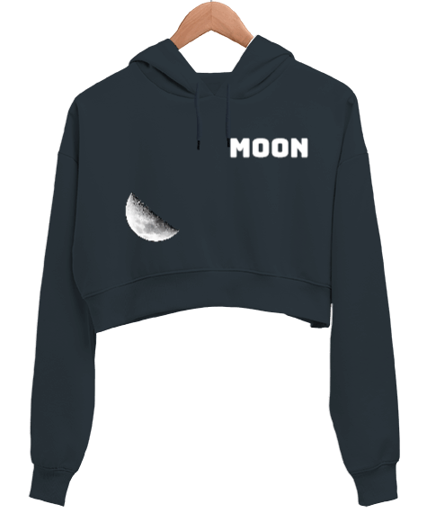 Tisho - AY Kadın Crop Hoodie Kapüşonlu Sweatshirt