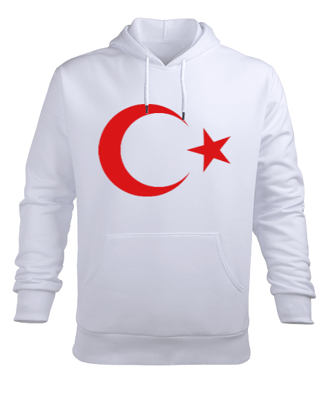 AY YILDIZ Erkek Kapüşonlu Hoodie Sweatshirt - Tisho