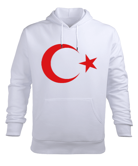 Tisho - AY YILDIZ Erkek Kapüşonlu Hoodie Sweatshirt