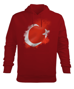 AY YILDIZ Erkek Kapüşonlu Hoodie Sweatshirt - Tisho
