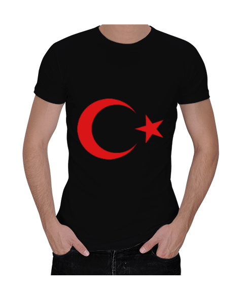 Tisho - ay yıldız Erkek Regular Kesim Tişört t-shirt Erkek Regular Kesim Tişört