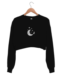 Ay Yıldız Kadın Crop Sweatshirt - Tisho