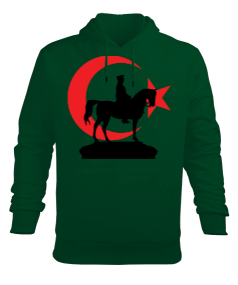 AY YILDIZ VE ATATÜRK Erkek Kapüşonlu Hoodie Sweatshirt - Tisho